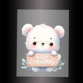 (DTF-XA056) BEARY CHRISTMAS - Garment Transfer