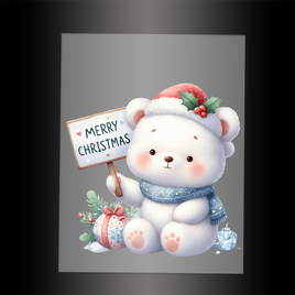 (DTF-XA057) BEARY CHRISTMAS - Garment Transfer