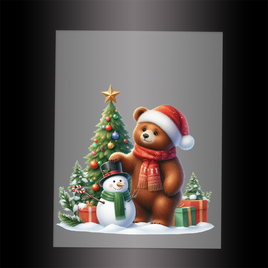 (DTF-XA069) BEARY CHRISTMAS - Garment Transfer