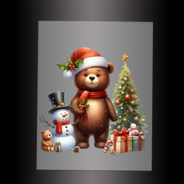 (DTF-XA072) BEARY CHRISTMAS - Garment Transfer