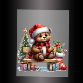 (DTF-XA074) BEARY CHRISTMAS - Garment Transfer