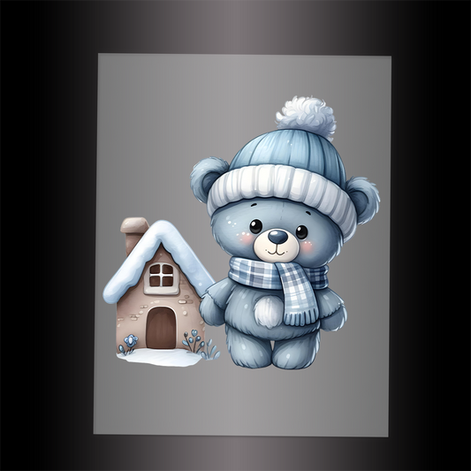 (DTF-XA082) BEARY CHRISTMAS - Garment Transfer