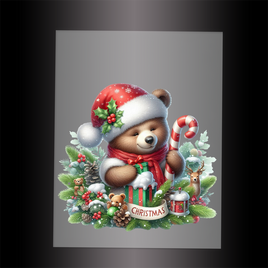 (DTF-XA121) BEARY CHRISTMAS - Garment Transfer