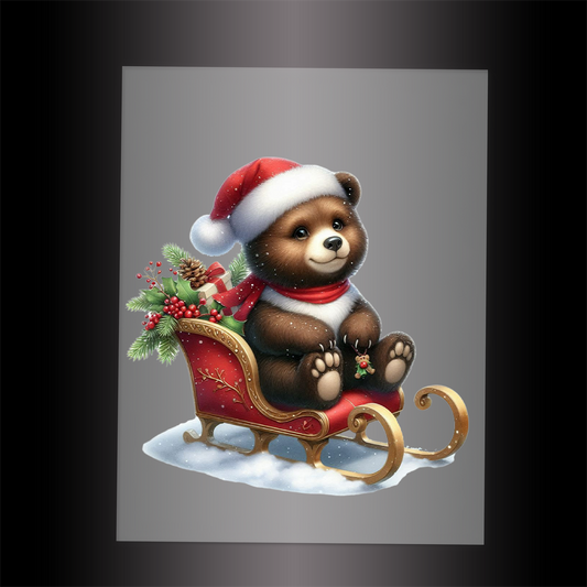 (DTF-XA122) BEARY CHRISTMAS - Garment Transfer
