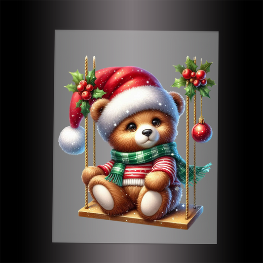 (DTF-XA128) BEARY CHRISTMAS - Garment Transfer