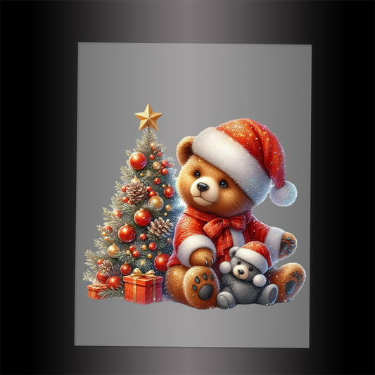 (DTF-XA129) BEARY CHRISTMAS - Garment Transfer