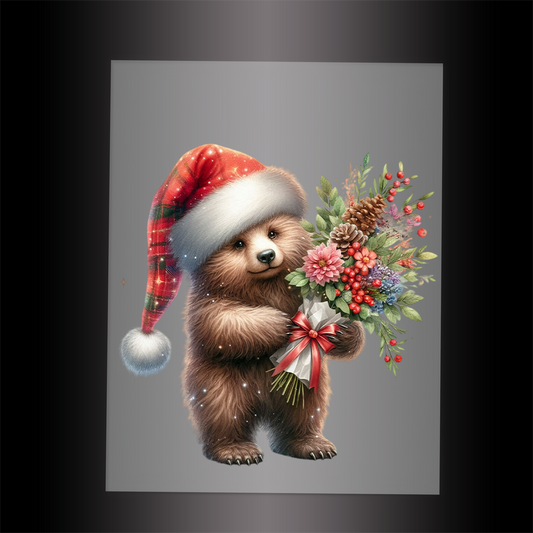 (DTF-XA132) BEARY CHRISTMAS - Garment Transfer