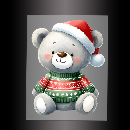 (DTF-XA140) BEARY CHRISTMAS - Garment Transfer