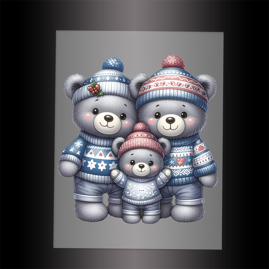 (DTF-XA149) BEARY CHRISTMAS - Garment Transfer