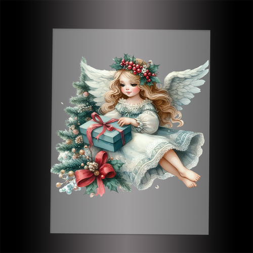 (DTF-XANG000) CHRISTMAS ANGEL - Garment Transfer