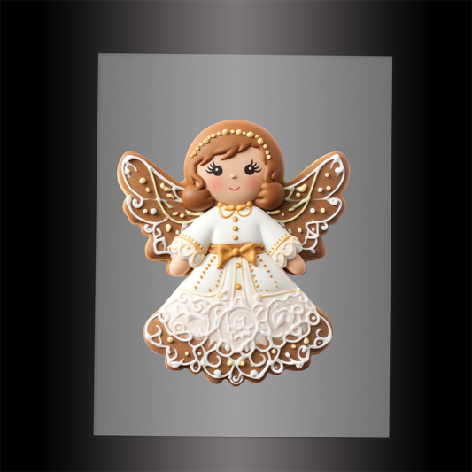 (DTF-XANG054) CHRISTMAS ANGEL - Garment Transfer