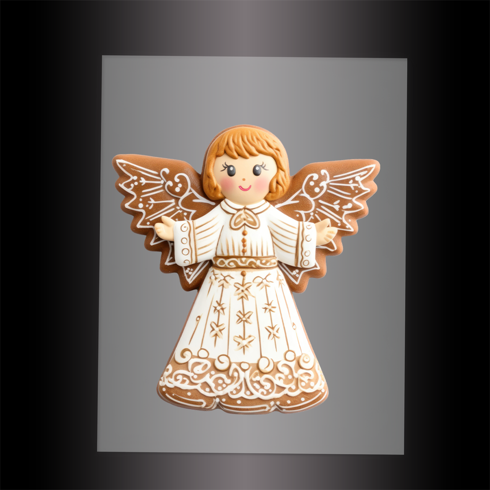 (DTF-XANG056) CHRISTMAS ANGEL - Garment Transfer