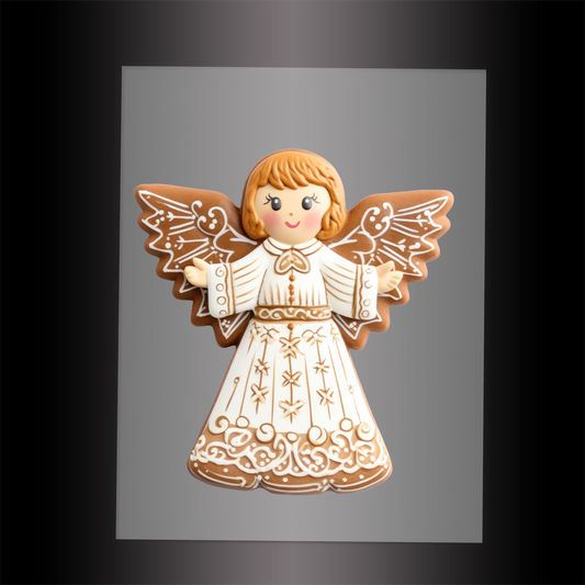 (DTF-XANG056) CHRISTMAS ANGEL - Garment Transfer