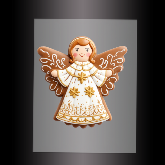 (DTF-XANG066) CHRISTMAS ANGEL - Garment Transfer