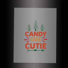 (DTF-XB003) CANDY CANE CUTIE - Garment Transfer