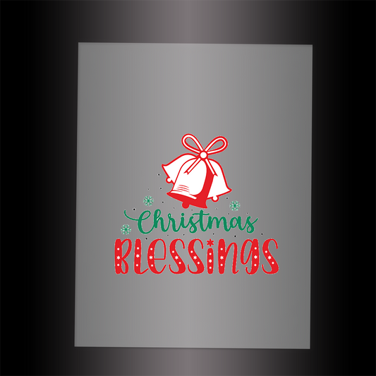 (DTF-XB004) CHRISTMAS BLESSINGS - Garment Transfer