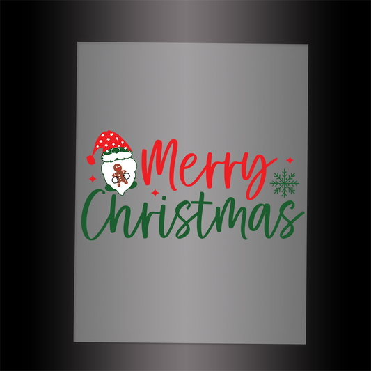 (DTF-XB031) MERRY CHRISTMAS - Garment Transfer