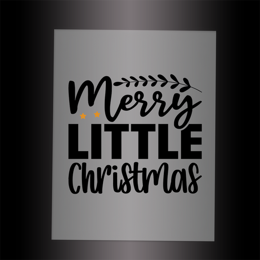 (DTF-XB036) MERRY LITTLE CHRISTMAS - Garment Transfer