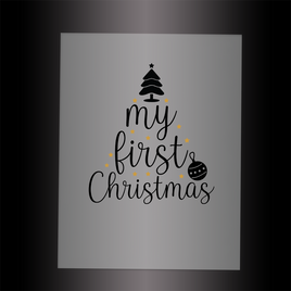 (DTF-XB040) MY FIRST CHRISTMAS - Garment Transfer