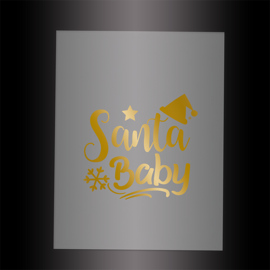 (DTF-XB047) SANTA BABY - Garment Transfer