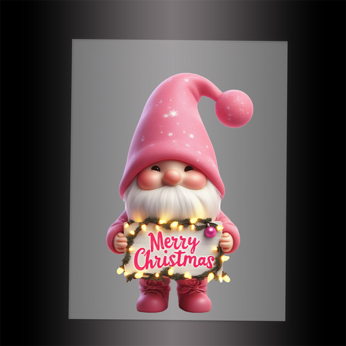 (DTF-XGM077) CHRISTMAS GNOME - Garment Transfer