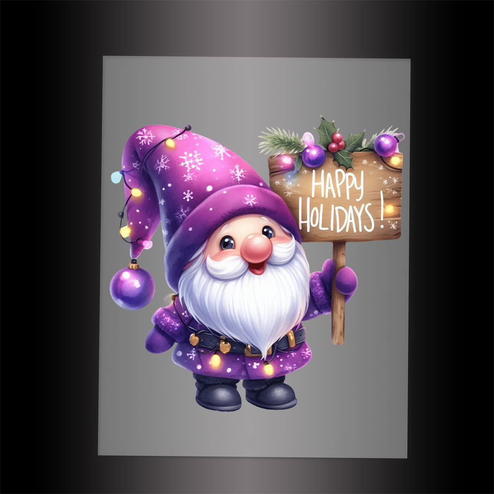 (DTF-XGM083) CHRISTMAS GNOME - Garment Transfer