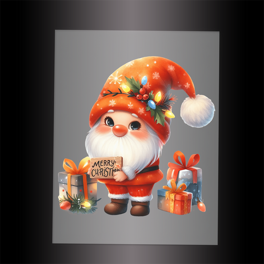 (DTF-XGM091) CHRISTMAS GNOME - Garment Transfer