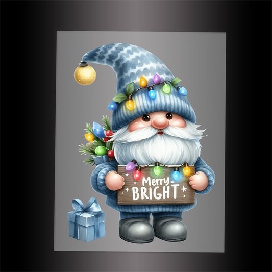 (DTF-XGM105) CHRISTMAS GNOME - Garment Transfer