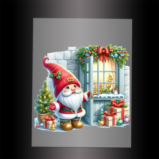 (DTF-XGM126) CHRISTMAS GNOME - Garment Transfer