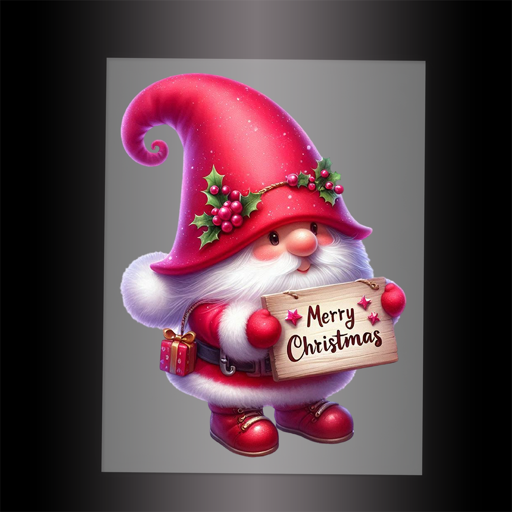 (DTF-XGM128) CHRISTMAS GNOME - Garment Transfer