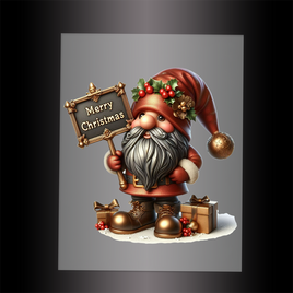 (DTF-XGM135) CHRISTMAS GNOME - Garment Transfer