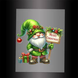 (DTF-XGM145) CHRISTMAS GNOME - Garment Transfer