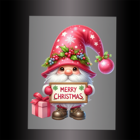 (DTF-XGM146) CHRISTMAS GNOME - Garment Transfer
