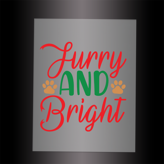(DTF-XP024) FURRY AND BRIGHT - Garment Transfer