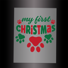 (DTF-XP053) MY FIRST CHRISTMAS - Garment Transfer