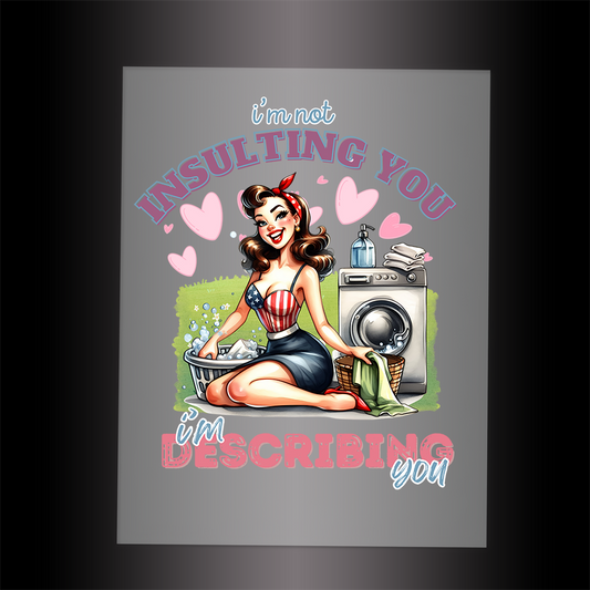 (DTF-075) I'M NOT INSULTING YOU - Garment Transfer