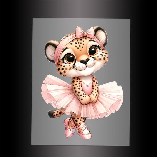 (DTF-10170) BALLERINA LEOPARD - Garment Transfer