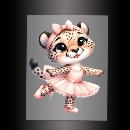(DTF-10170) BALLERINA LEOPARD - Garment Transfer
