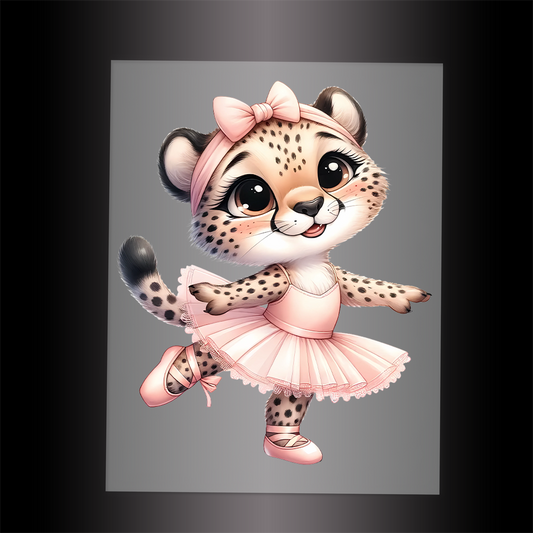 (DTF-10171) BALLERINA LEOPARD - Garment Transfer