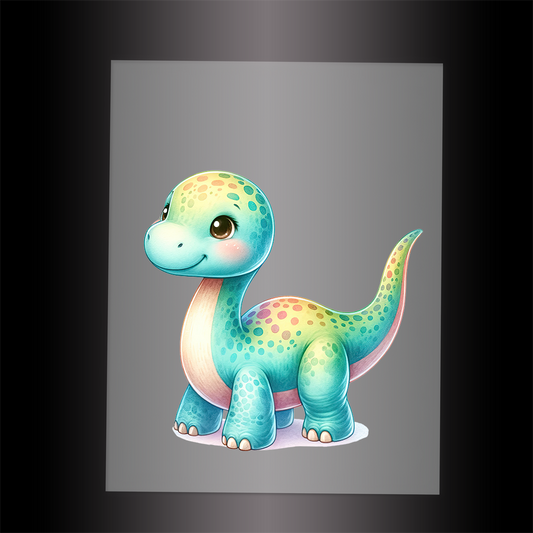 (DTF-1083) BABY DINOSAUR 13 - Garment Transfer