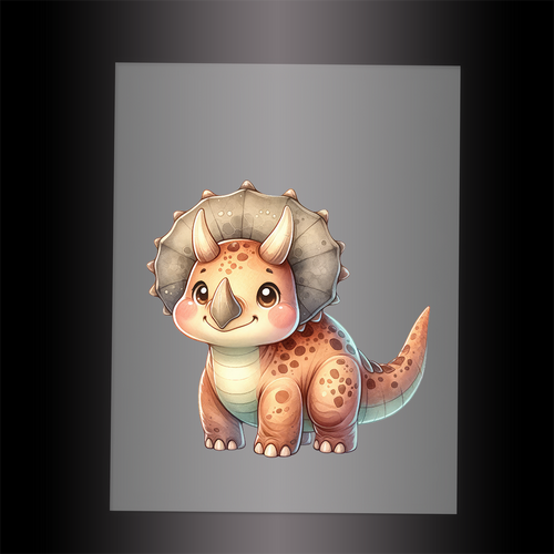 (DTF-1084) BABY DINOSAUR 14 - Garment Transfer