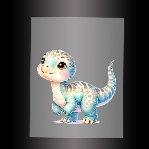 (DTF-1085) BABY DINOSAUR 15 - Garment Transfer