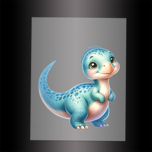 (DTF-1087) BABY DINOSAUR 17 - Garment Transfer
