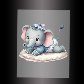 (DTF) BABY ELEPHANT 1 - Garment Transfer