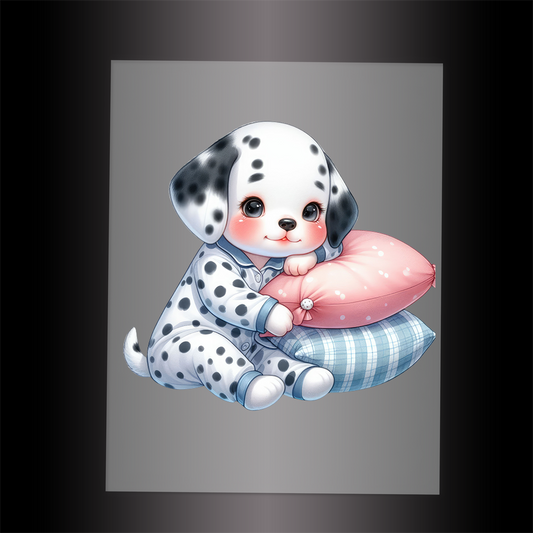 (DTF-1188) BABY SLEEPY DOGS 7 - Garment Transfer