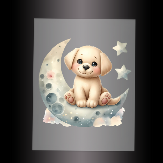 (DTF-1196) BABY GOLD LABRADOR 1 - Garment Transfer