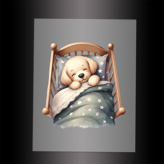 (DTF-1198) BABY GOLD LABRADOR 3 - Garment Transfer
