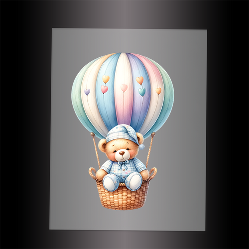 (DTF-1265) BABY TEDDY BEAR 13 - Garment Transfer