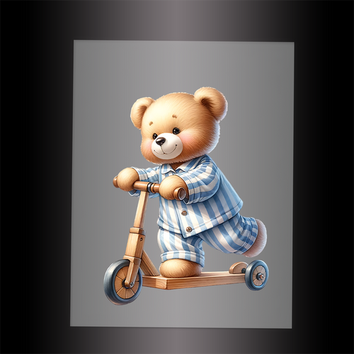 (DTF-1272) BABY TEDDY BEAR 20 - Garment Transfer