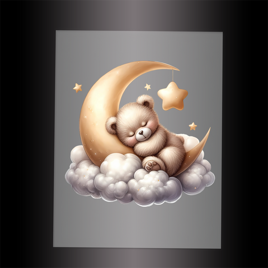 (DTF-1310) SLEEPING TEDDY 11 - Garment Transfer
